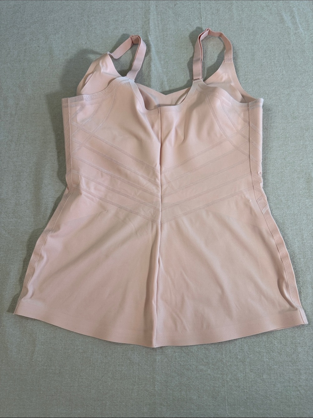 Honeylove LiftWear Cami Shapewear Tank Nude Pink Blush Medium M Removable Pads - Picture 5 of 6